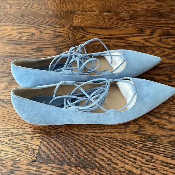 Michael Kors Elegant Blue Lace-Up Women's Shoes - Picture 2 of 3